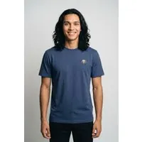 Timberland Tree Logo Patch Tee Oceana Maat: S | Basic T-Shirts Outlet | Heren | Blauw