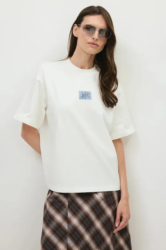 BIZUU T-shirt damski bawełniany PARADISO