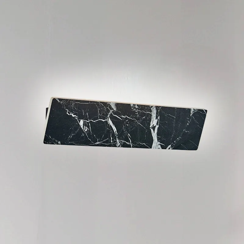 Kinkiet LED Selena, szerokość 40 cm, czarny, sztuczny kamień