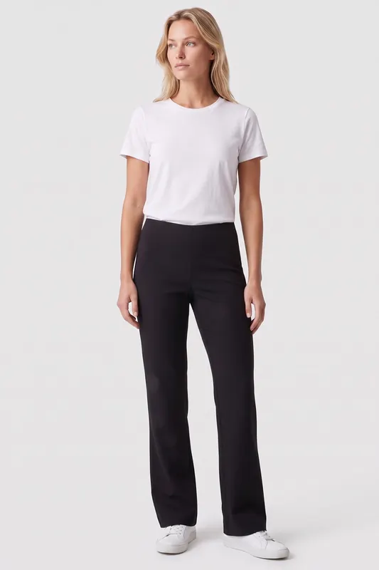 ARKET Eevia Cotton Black Maat: 32 | Pantalons Outlet | Dames | Zwart