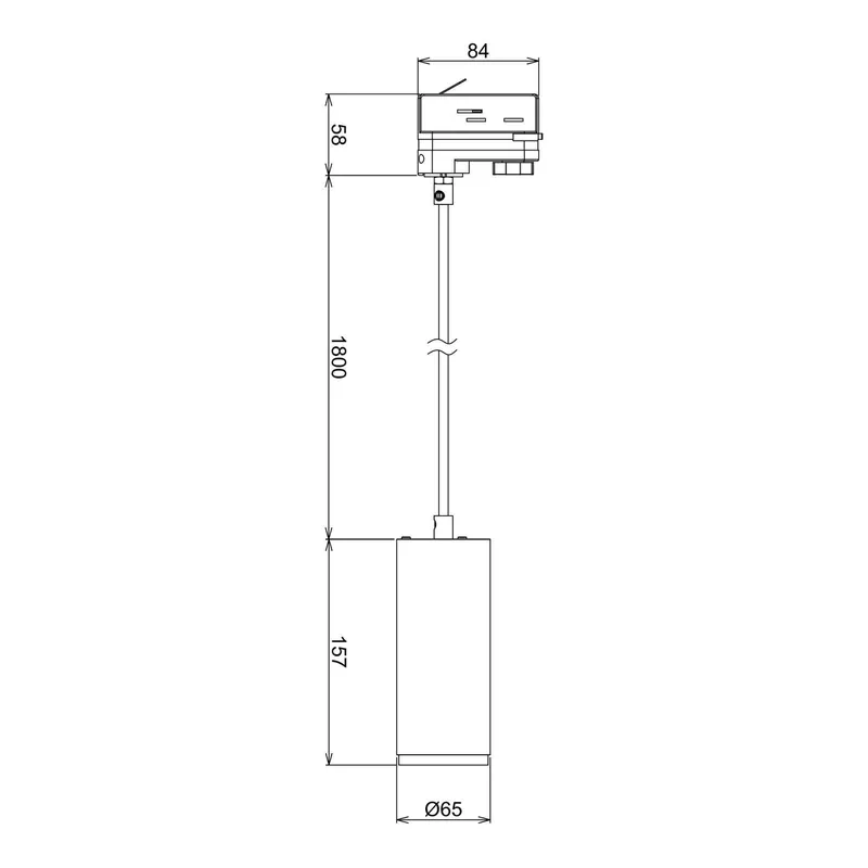 Lampa wisząca LED Lucea 3-fazowa 10 W biała