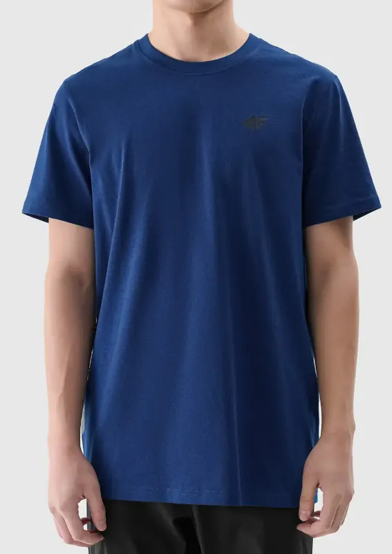 4F t-shirt męski koszulka bawełniana 4FWMM00TTSHM2256 niebieska (L)