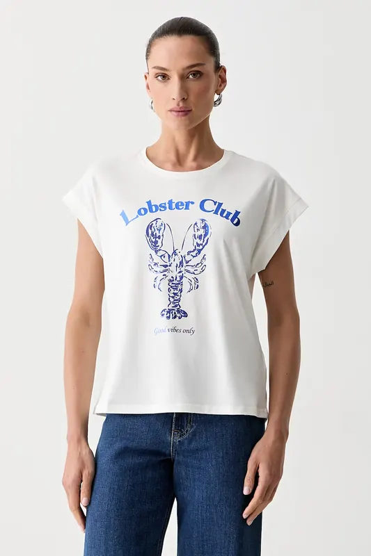 Morgan T-shirt damski z modalem DLOBST