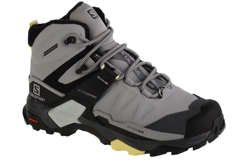 Salomon X Ultra 4 Mid Winter TS W 413650, Damskie, Szare, buty trekkingowe, skóra powlekana, rozmiar: 40