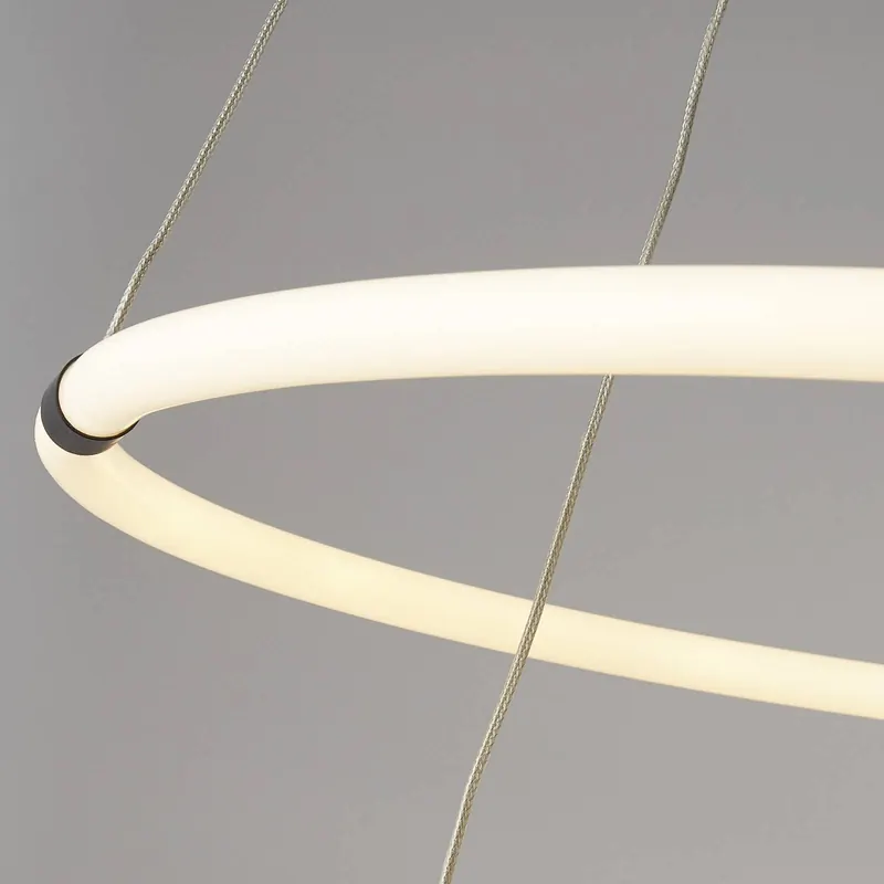 Lampa wisząca LED Revolve, 2-punktowa, biała, akrylowa, ściemniana