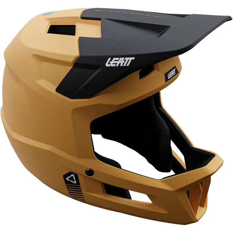 Kask rowerowy (full face) dziecięcy LEATT Helmet MTB Gravity 1.0 Junior V25 złoty (51-52)