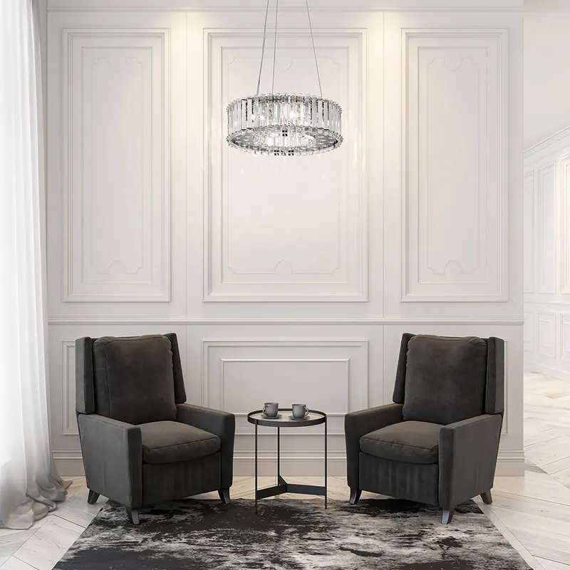 Lampa wisząca LED Crystal Skye, Ø 43,8 cm