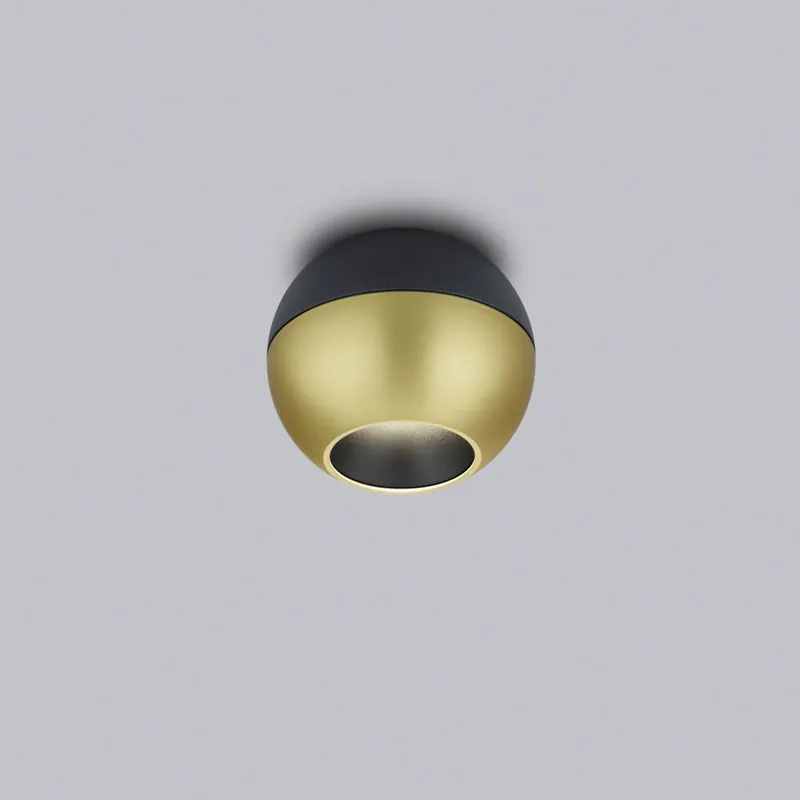 Helestra Eto reflektor LED Ø10cm 927 złoty-czarny
