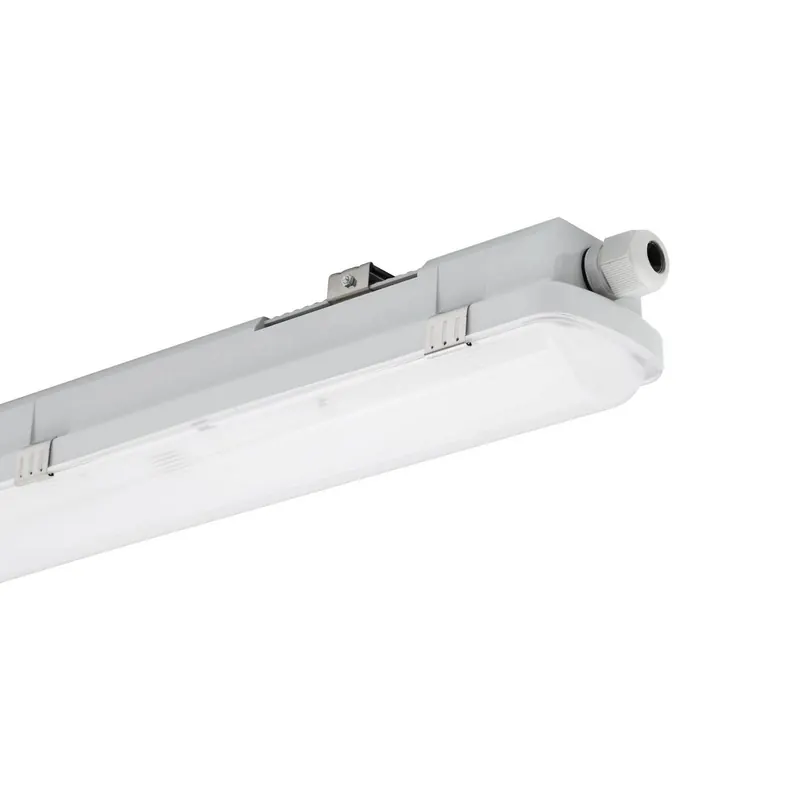Lampa korytkowa LED RESISTO, jasnoszara, 65 cm, 15 W, 840, IP66