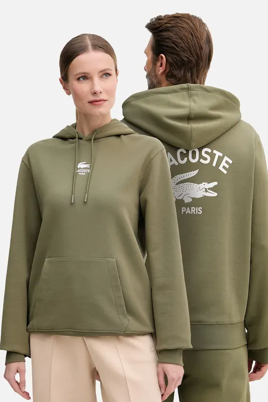 Lacoste bluza z kapturem bawełniana