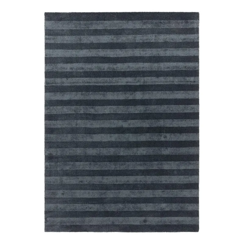 Ciemnoniebieski dywan z włókien z recyklingu tkany ręcznie 160x230 cm Connor – MADE