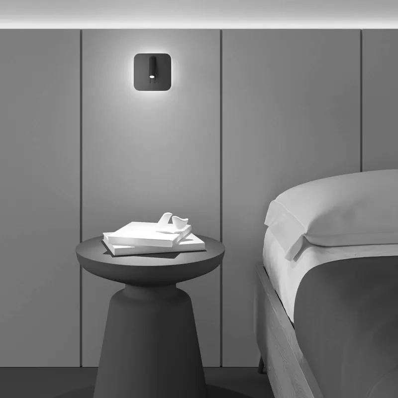 Lampa ścienna LED Maytoni iOS 176, kątowa, czarna