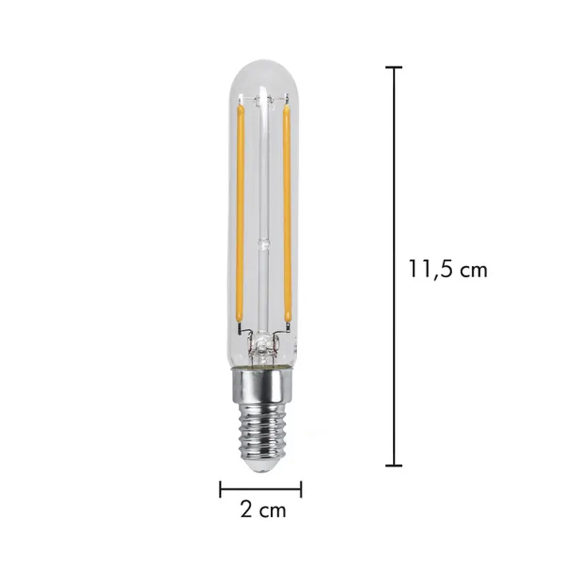 Żarówka rurkowa LED T20 E14 11,5 cm 2,5 W 2200 K s ściemnianiem