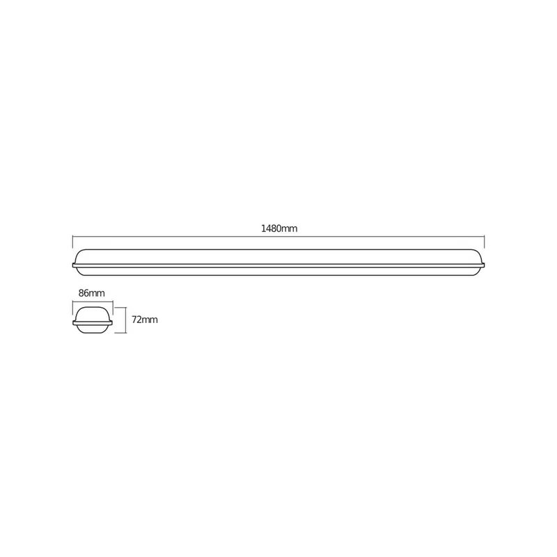 Oprawa LED OSRAM do wilgotnych pomieszczeń SUBMARINE INTEGRATED, 148 cm, IP65