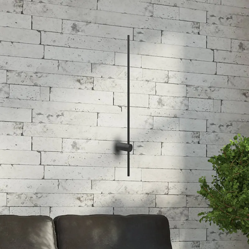 Kinkiet LED Swing, wysokość 60 cm, CCT, metal, czarny