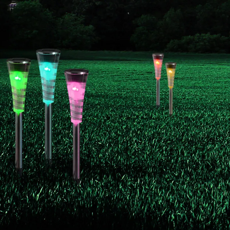 Lampa solarna Navin, RGB, zestaw 5 sztuk
