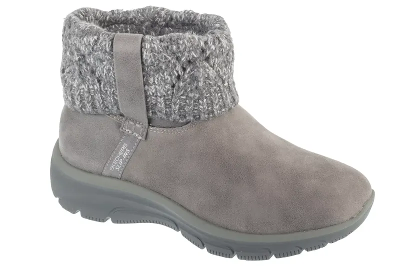 Skechers Easy Going - Cozy Weather 2 168033-CCL, Damskie, Szare, buty zimowe, skóra syntetyczna, rozmiar: 41