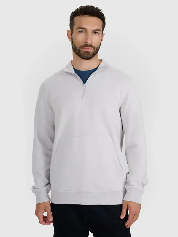 4F bluza męska bawełniana 4FWAW25TSWSM1902 szary (XXL)