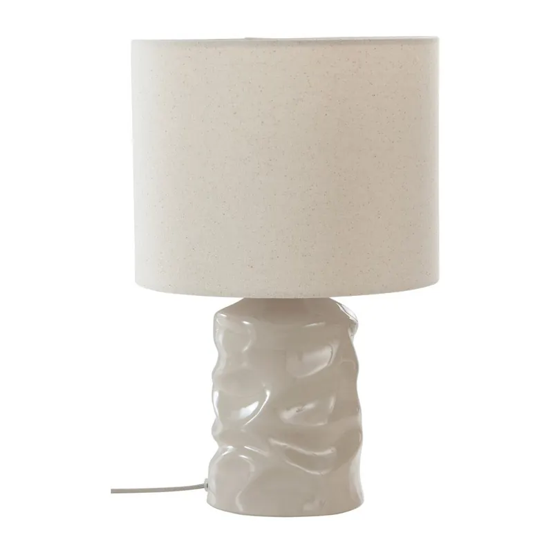 Szara lampa stołowa ceramiczna (wysokość 40 cm) Milera – Jotex