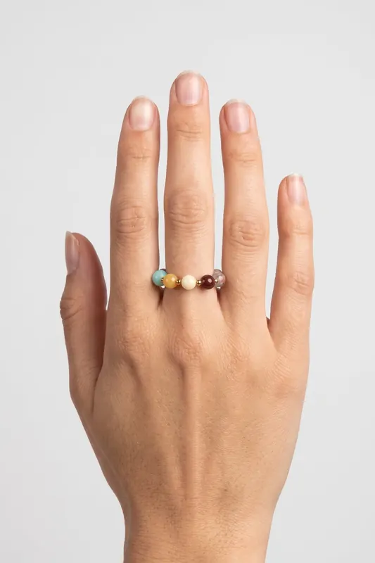 PURELEI Island Dawn Ring Gold / M/l Maat: M-L | Armbanden Outlet | Dames | Goud