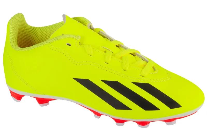 adidas X Crazyfast Club Jr FXG IF0717, Dla chłopca, Żółte, buty piłkarskie - korki, skóra syntetyczna, rozmiar: 38