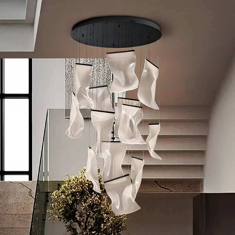 Lampa wisząca LED Velos II 13-świecący, czarny, ściemniany, tworzywo sztuczne