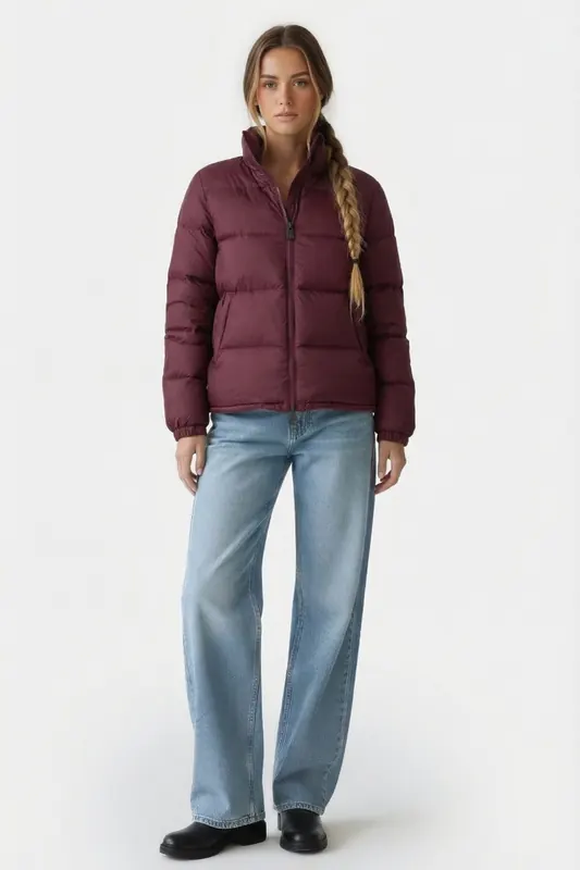 JOTT Cardiff Down Jacket Aubergine Maat: XL | Winterjassen Outlet | Dames