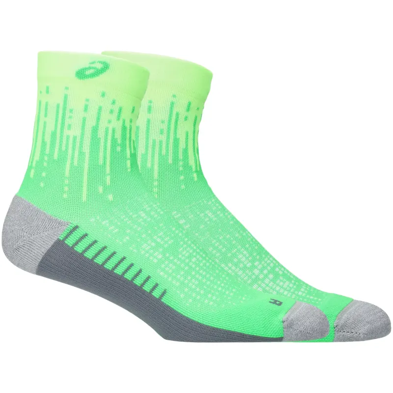 ASICS Performance Run Quarter Sock 3013B349-300, Unisex, Zielone, skarpetki, nylon, rozmiar: 47-49