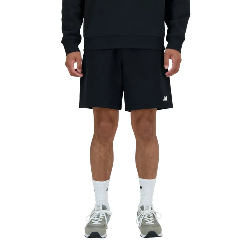 New Balance Sport Essentials French Terry Short 7 MS41520BK, Męskie, Czarne, spodenki, bawełna, rozmiar: S