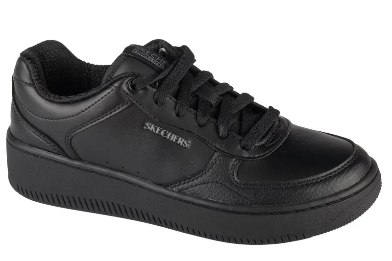 Skechers Sport Court 2.0 - Core Essential 185160-BBK, Damskie, Czarne, trampki, skóra syntetyczna, rozmiar: 39,5