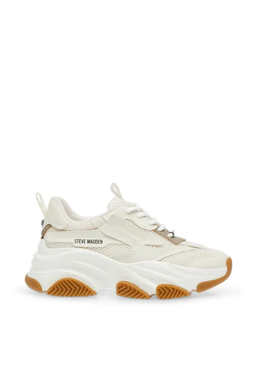 Steve Madden Possession-e Sneakers White/gum Maat: 42 | Trainingsschoenen Outlet | Dames | Wit