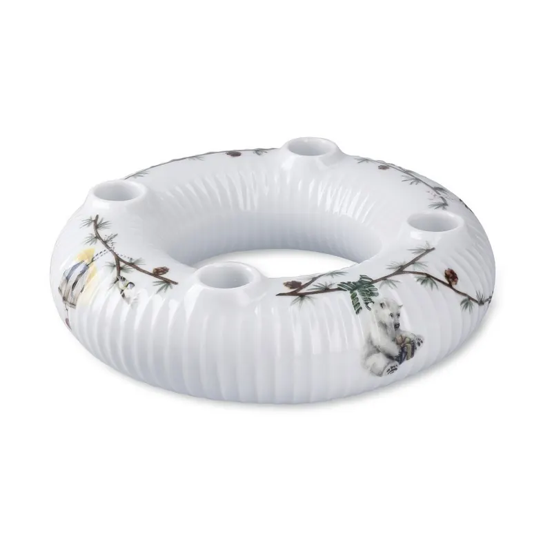 Porcelanowy adwentowy świecznik ze świątecznym motywem Hammershøi Christmas – Kähler Design
