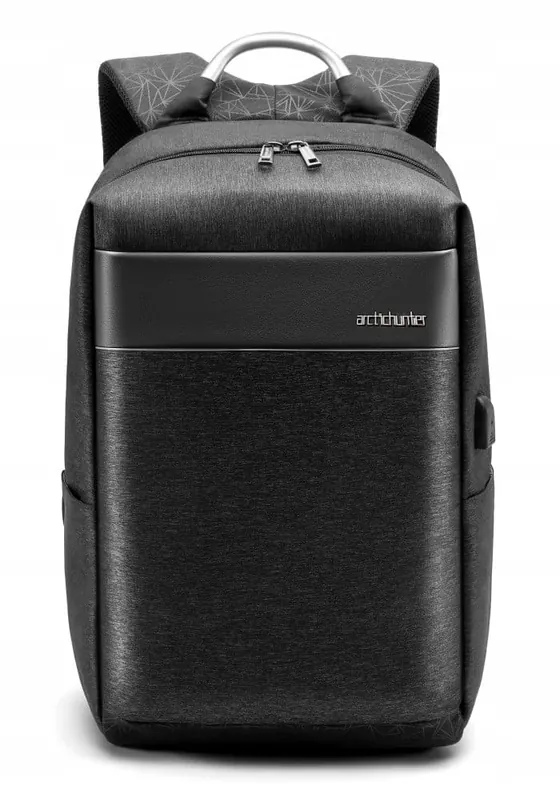 Batoh Arctic Hunter na notebook 17,3 Usb, sivý