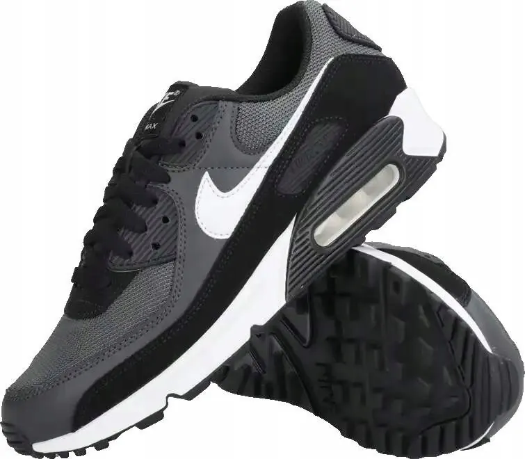 Męskie buty lifestyle Nike Air Max 90 szaro-czarne