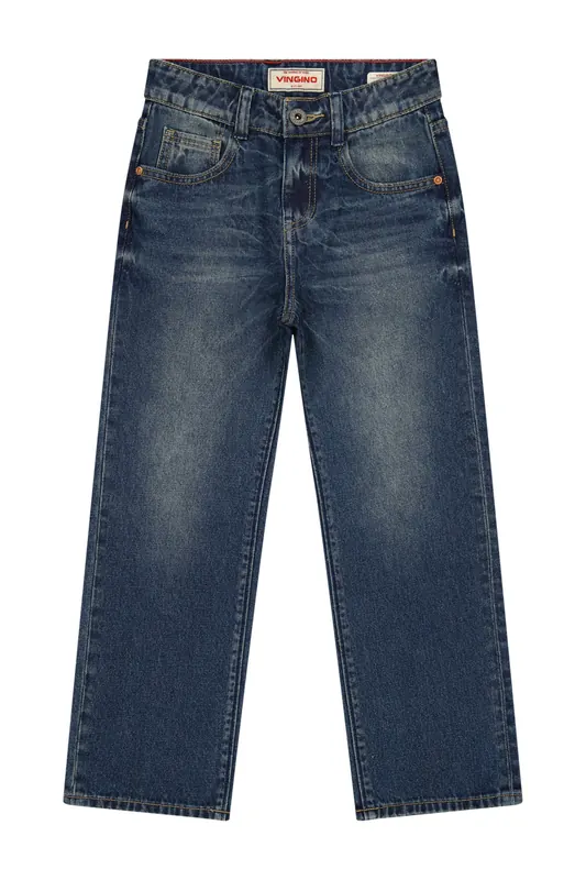 Vingino Boys Giovanni Jeans Blue Vintage Maat: 9 | Spijkerbroeken Outlet | Unisex | Blauw