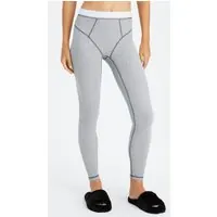 Fabletics  Waffle Legging Classic Grey Heather/white Maat: XXL REG | Leggings Outlet | Dames | Grijs