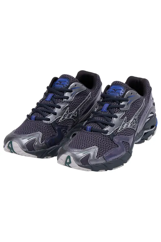 Mizuno Unisex S.l.wave Rider Odysseygray/black/metallicgray Maat: 42.5 | Hardloopschoenen Outlet | Unisex | Zwart