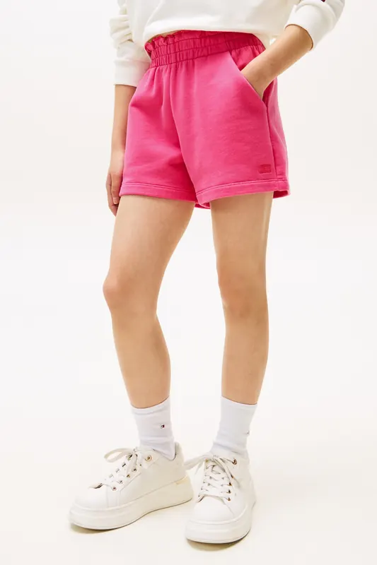 Tommy Hilfiger Girls Tommy Tonal Flag Jewel Pink Maat: 7Y | Broeken Outlet | kids | Roze