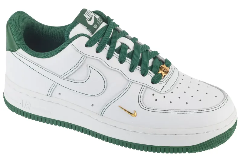 Nike Air Force 1 07 W Mini Jewel IB6543-102, Damskie, Białe, buty sneakers, skóra licowa, rozmiar: 39