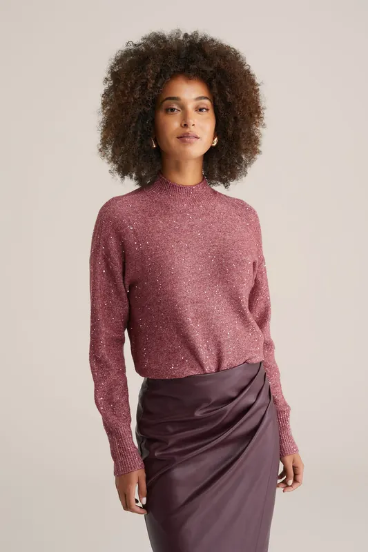 We Fashion Knitted Pullover Light Red Maat: L | Sweaters Outlet | Dames | Rood