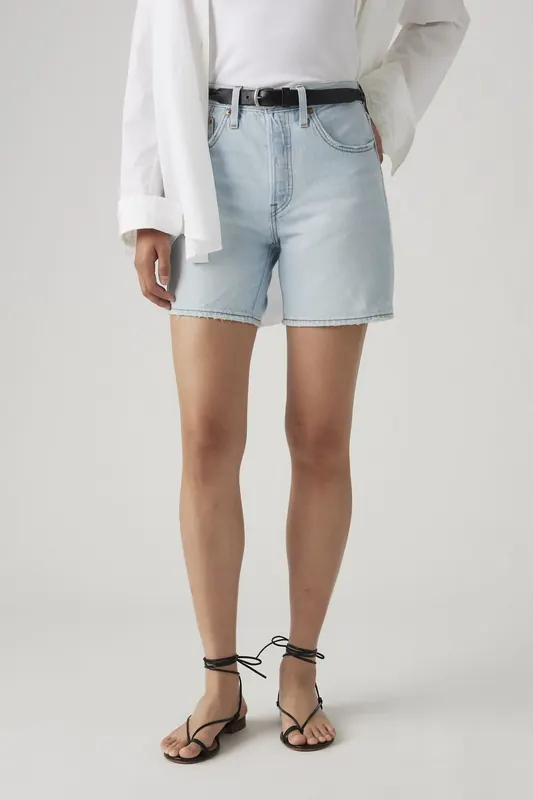 Levi's 501 Mid Thigh Short Lw Make Memorable S Maat: W24 | Korte Broeken Outlet | Dames | Blauw