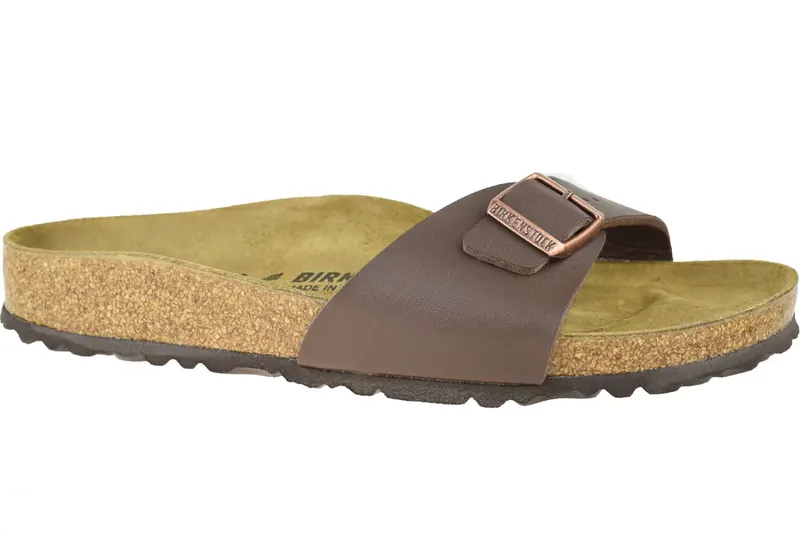 Birkenstock Madrid BF 40393, Damskie, Brązowe, klapki, Birko-Flor, rozmiar: 37