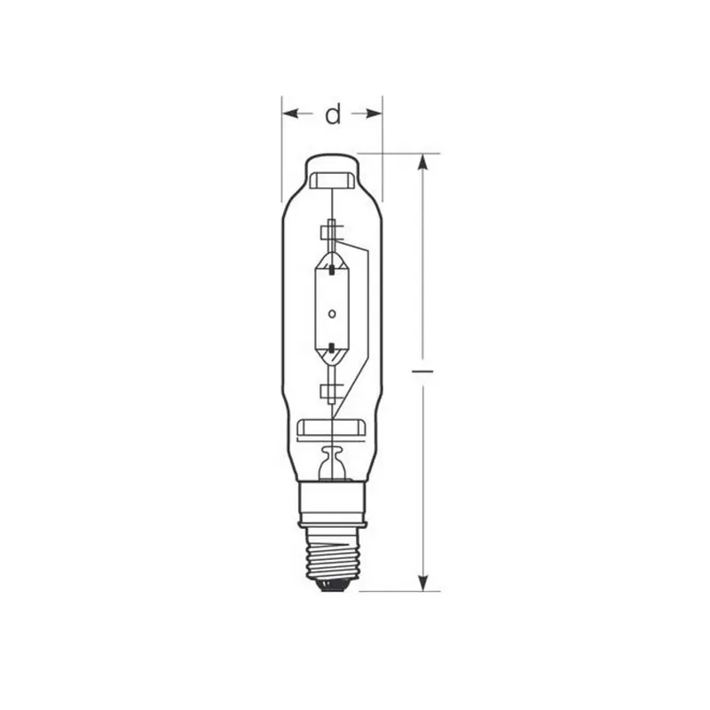 RADIUM Żarówka metalohalogenkowa E40 1000W HRI-T D przezroczysta