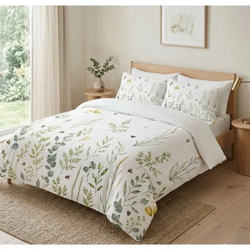 Biała pościel dwuosobowa 200x200 cm Gardenia – Mijolnir