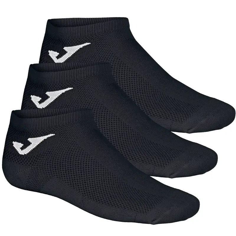 Joma Invisible 3PPK Socks 400781-100, Unisex, Czarne, skarpetki, bawełna, rozmiar: 39-42