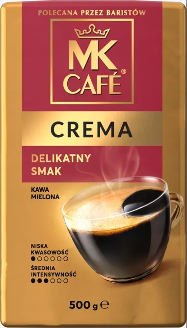 Kawa mielona Mk Cafe Crema 500g Aksamitna i delikatna