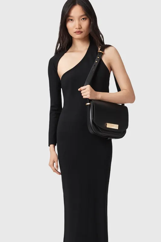 AllSaints Etta Satchel Black Maat: OS | Handtassen Outlet | Dames | Zwart