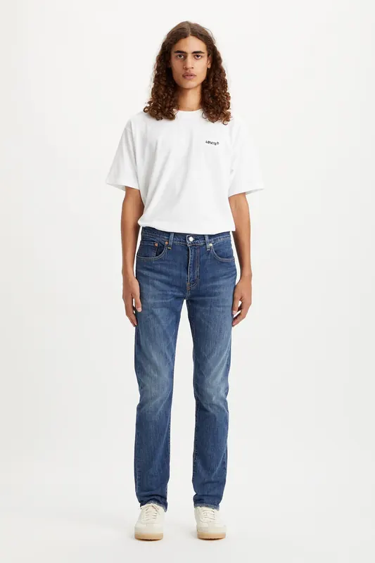 Levi's 502 Taper Medium Indigo Worn In Maat: W33L30 | Straight Jeans Outlet | Heren | Blauw
