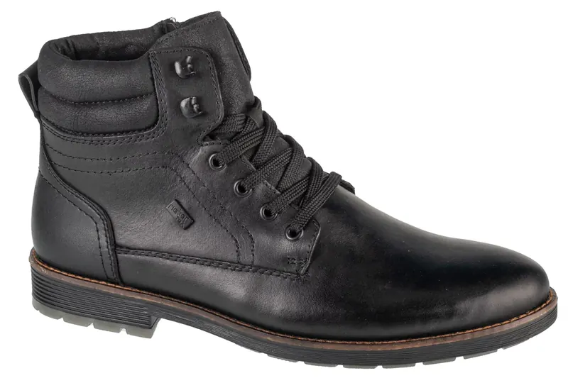 Rieker Booties F4544-00, Męskie, Czarne, trzewiki, skóra licowa, rozmiar: 42