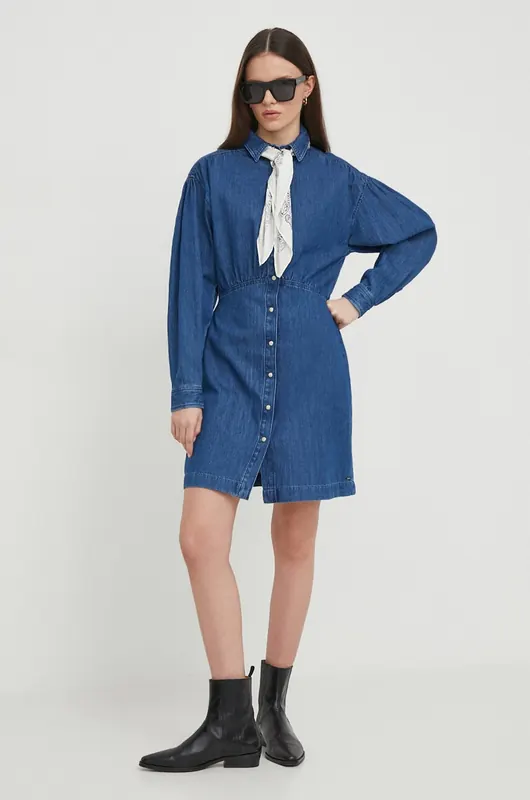 Pepe Jeans sukienka jeansowa JULIE